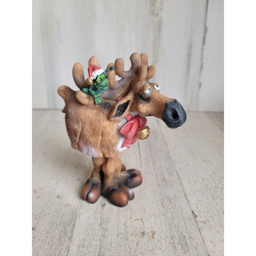 Douglas Randolph reindeer‎ bobblehead vintage Xmas home decor